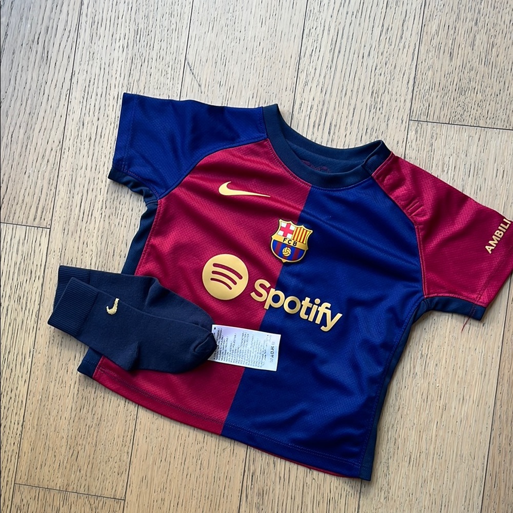 Nike Kids' Red and Blue Soccer Jersey